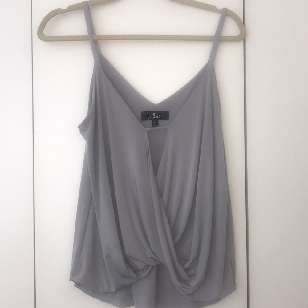 Gray/Silver Lulus Top